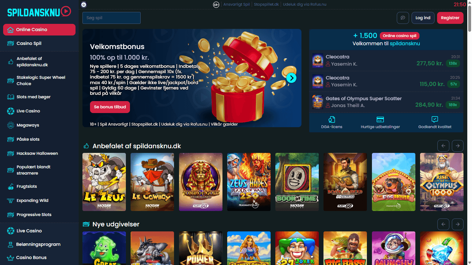SpilDanskNu_Casino_homepage_desktop