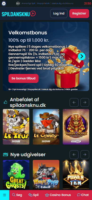 SpilDanskNu_Casino_homepage_mobile