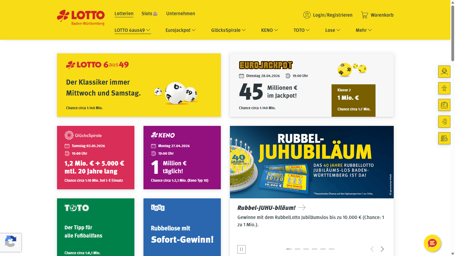 Lotto_Baden-Wurttemberg_homepage_desktop