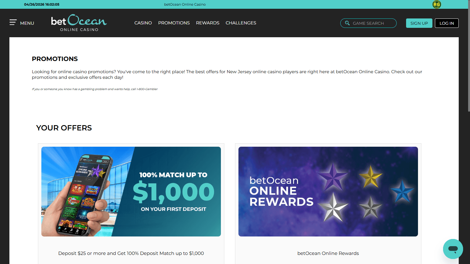 betOcean_Online_Casino_promotions_desktop
