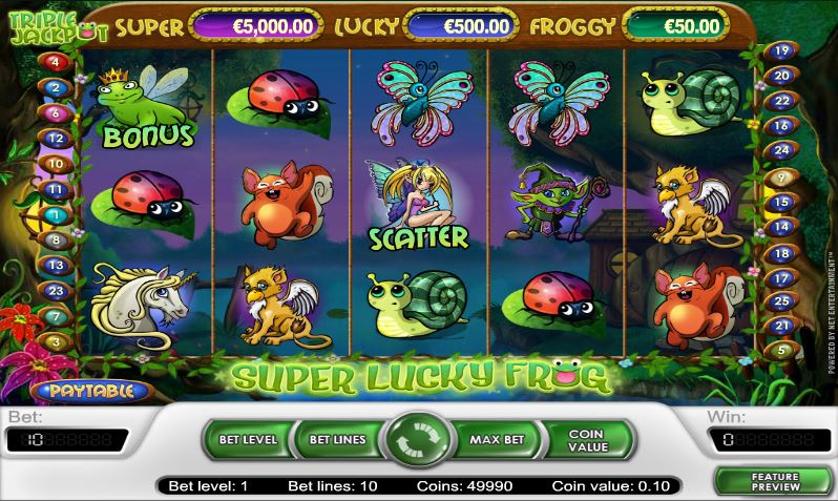 Hrát automat Super Lucky Frog Slots zdarma