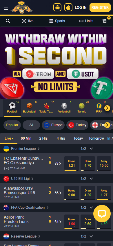 holiganbet_casino_homepage_mobile