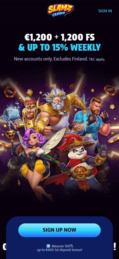 Slamz_Casino_homepage_mobile