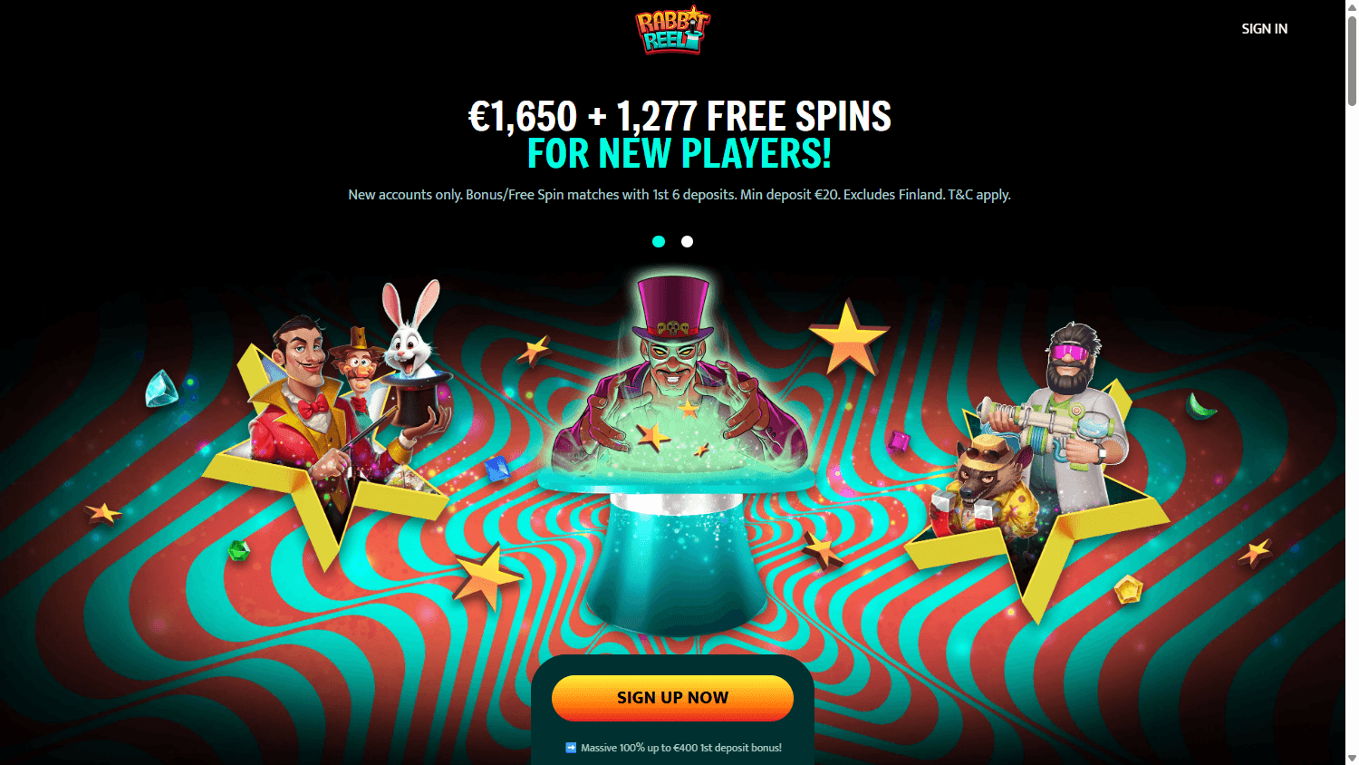 Rabbit_Reel_Casino_homepage_desktop