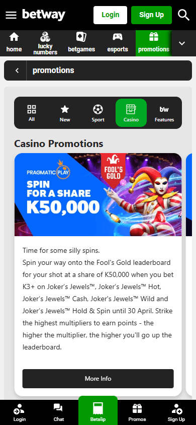 Betway_Casino_ZM_promotions_mobile