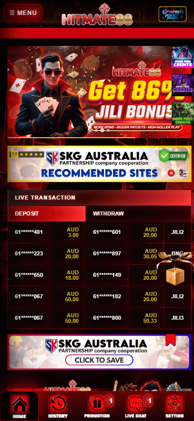 HitMate88_Casino_homepage_mobile