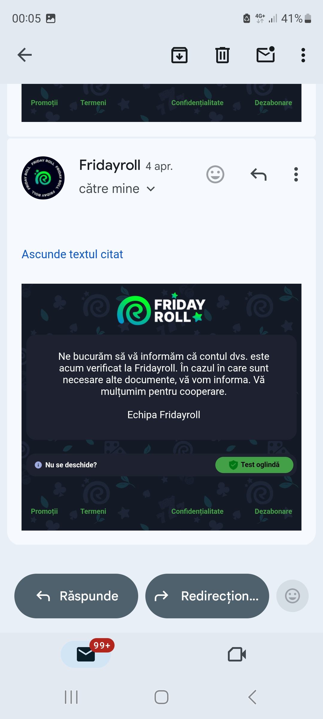 de top Fridayroll Casino bonus fără depunere în Romania