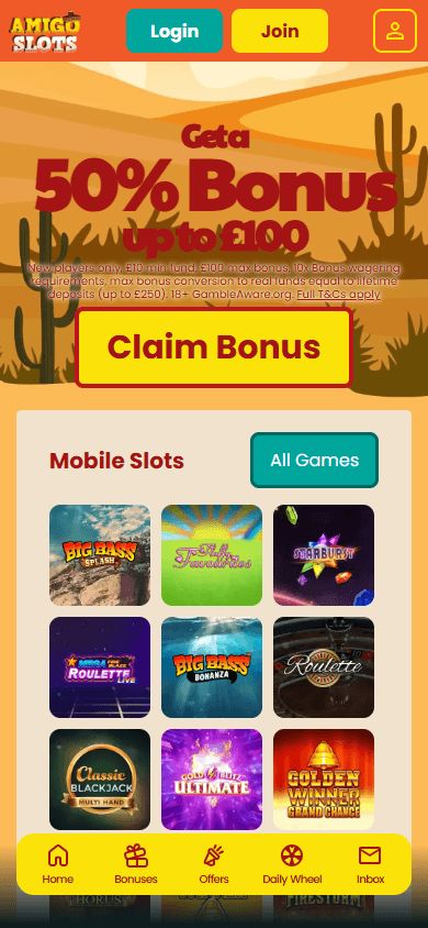 Amigo_Slots_Casino_homepage_mobile