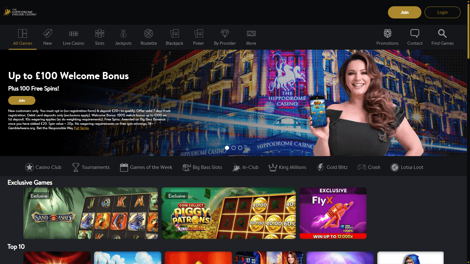 The_Hippodrome_Online_Casino_homepage_desktop