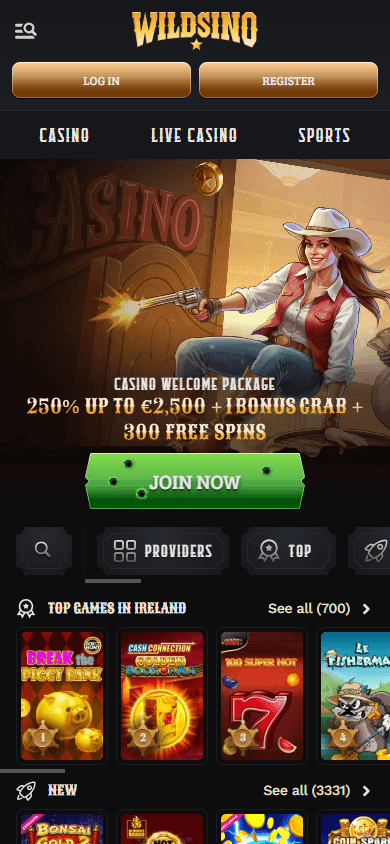 wildsino_casino_homepage_mobile