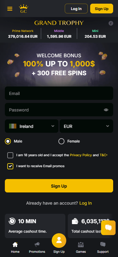 Golden_Crown_Casino_homepage_mobile