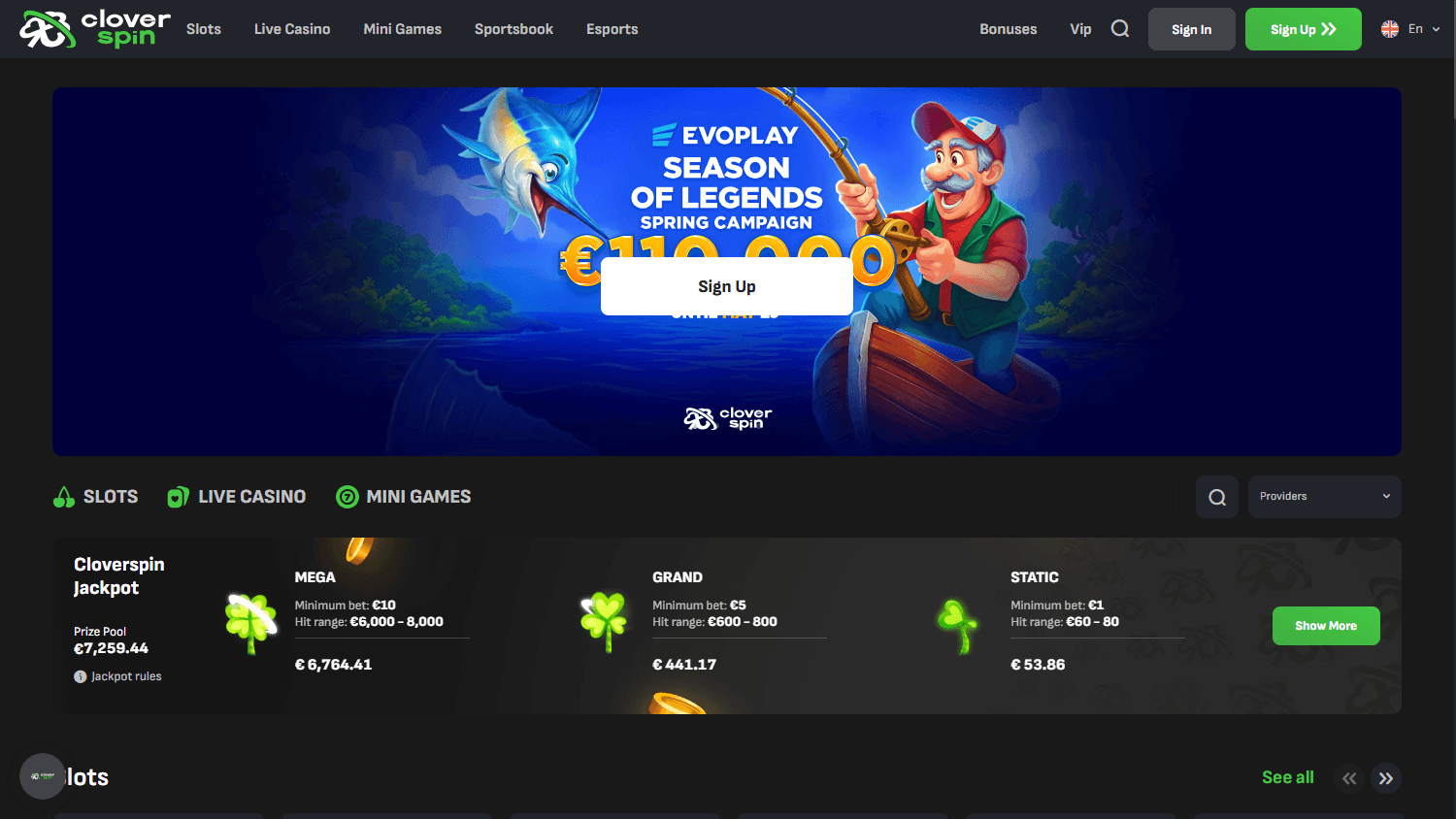 cloverspin_casino_homepage_desktop