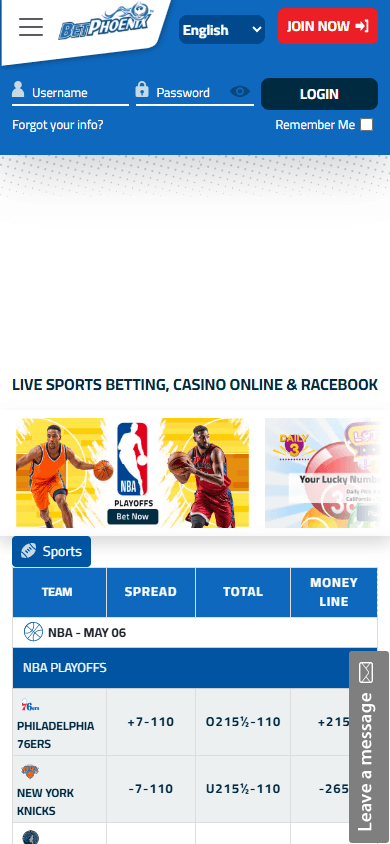 betphoenix_casino_homepage_mobile