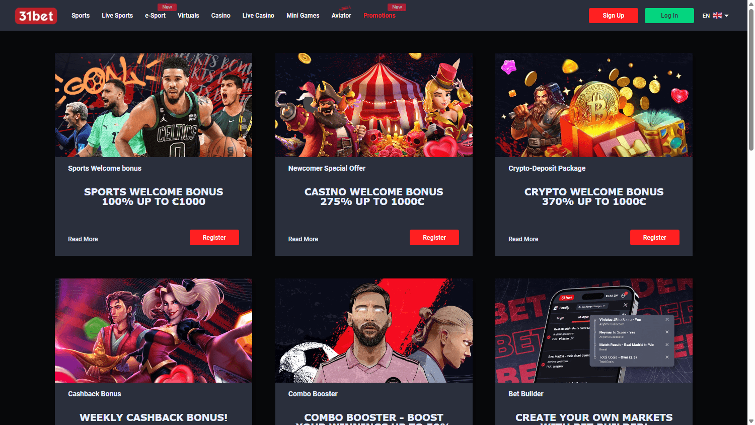 31bet_Casino_promotions_desktop