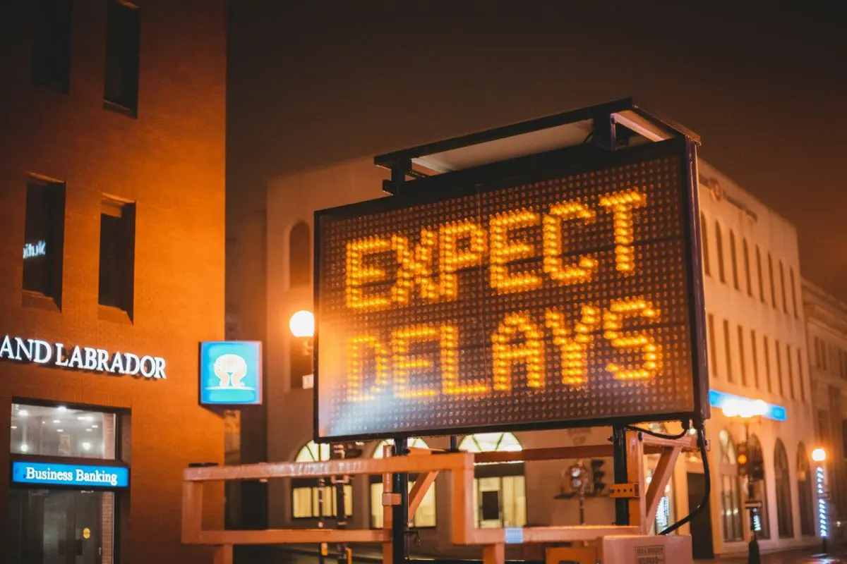 Expect delays