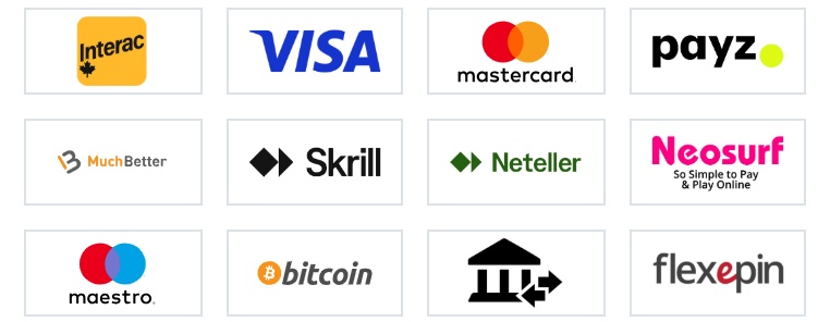 You can use trusted payment methods to play real money casino games in Canada