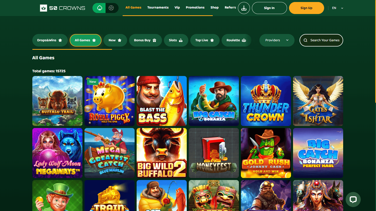 Casino 50 Crowns: Spiele, Bonus und Service im Review