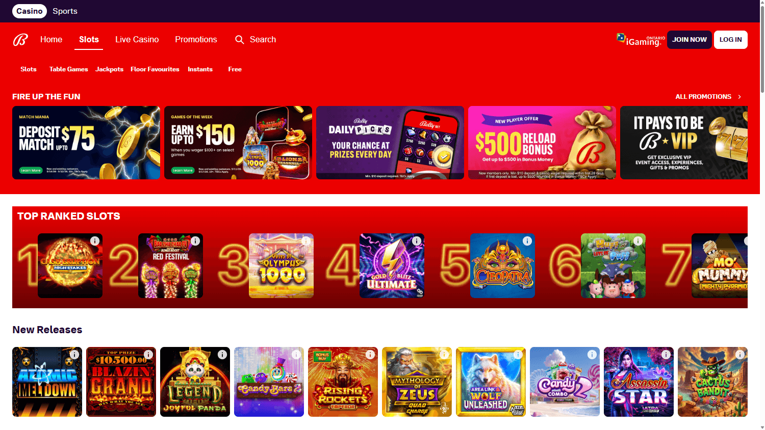 πρόσφατο Baloo Casino ασφαλές παιχνίδι banner