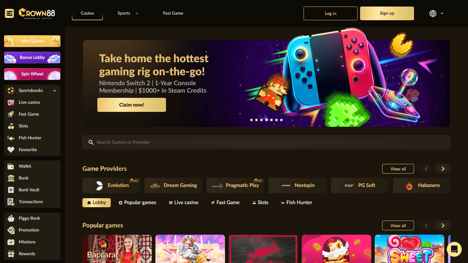 crown88_casino_game_gallery_desktop