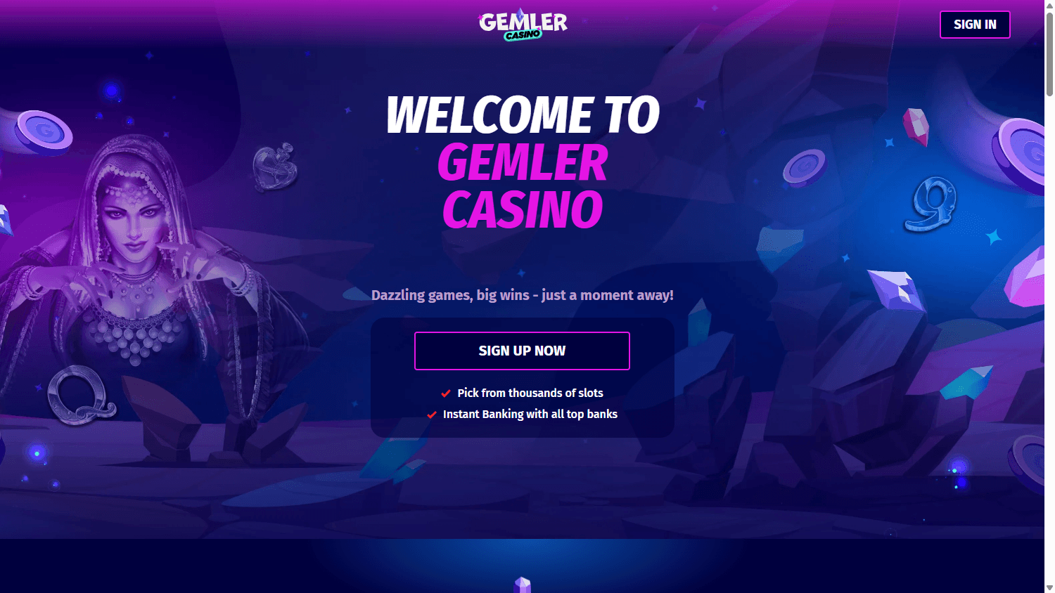 Gemler_Casino_homepage_desktop