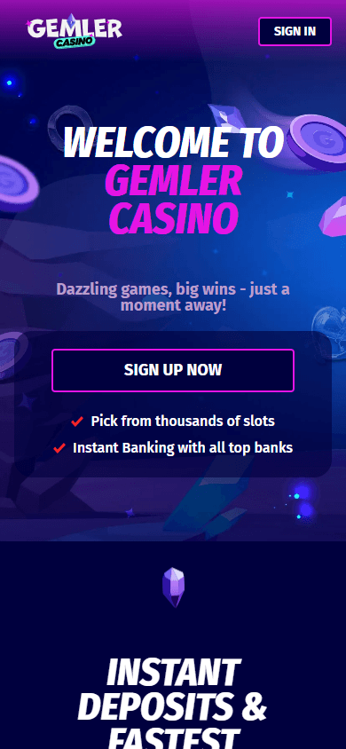 Gemler_Casino_homepage_mobile