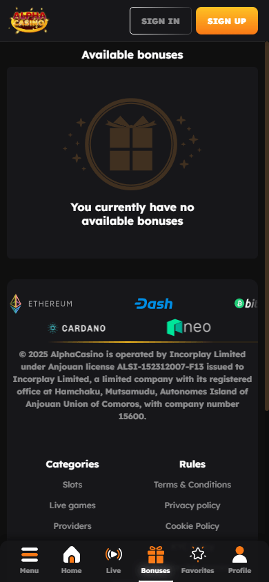 AlphaCasino_promotions_mobile