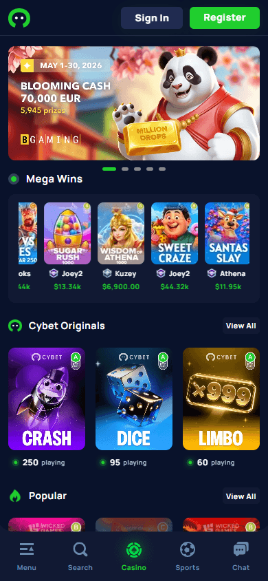 cybet_casino_homepage_mobile