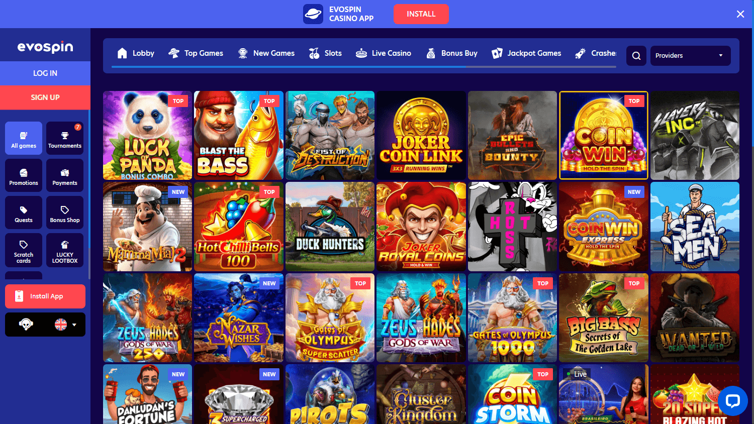 Evospin Casino: Review für Spieler aus Deutschland