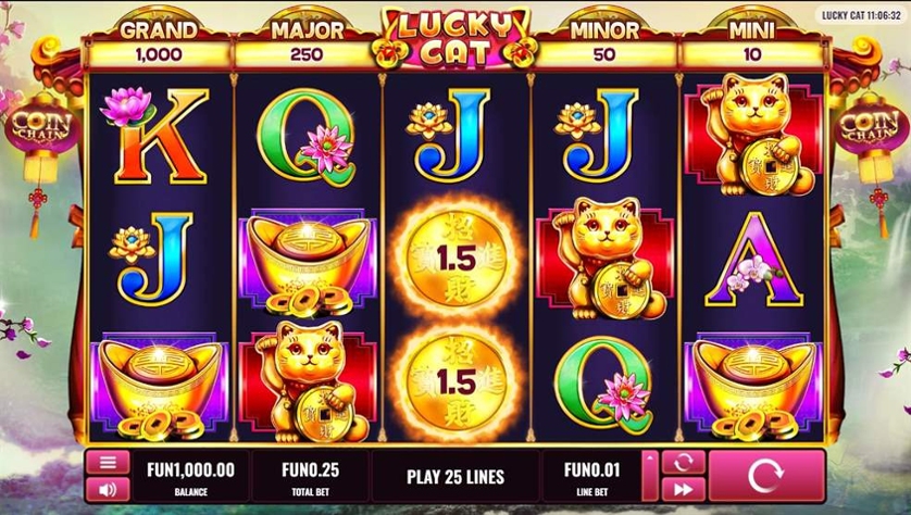 Lucky Fortune Cat Slot Machine - Jogar Grátis