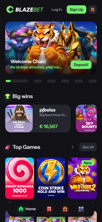 BlazeBet_Casino_homepage_mobile