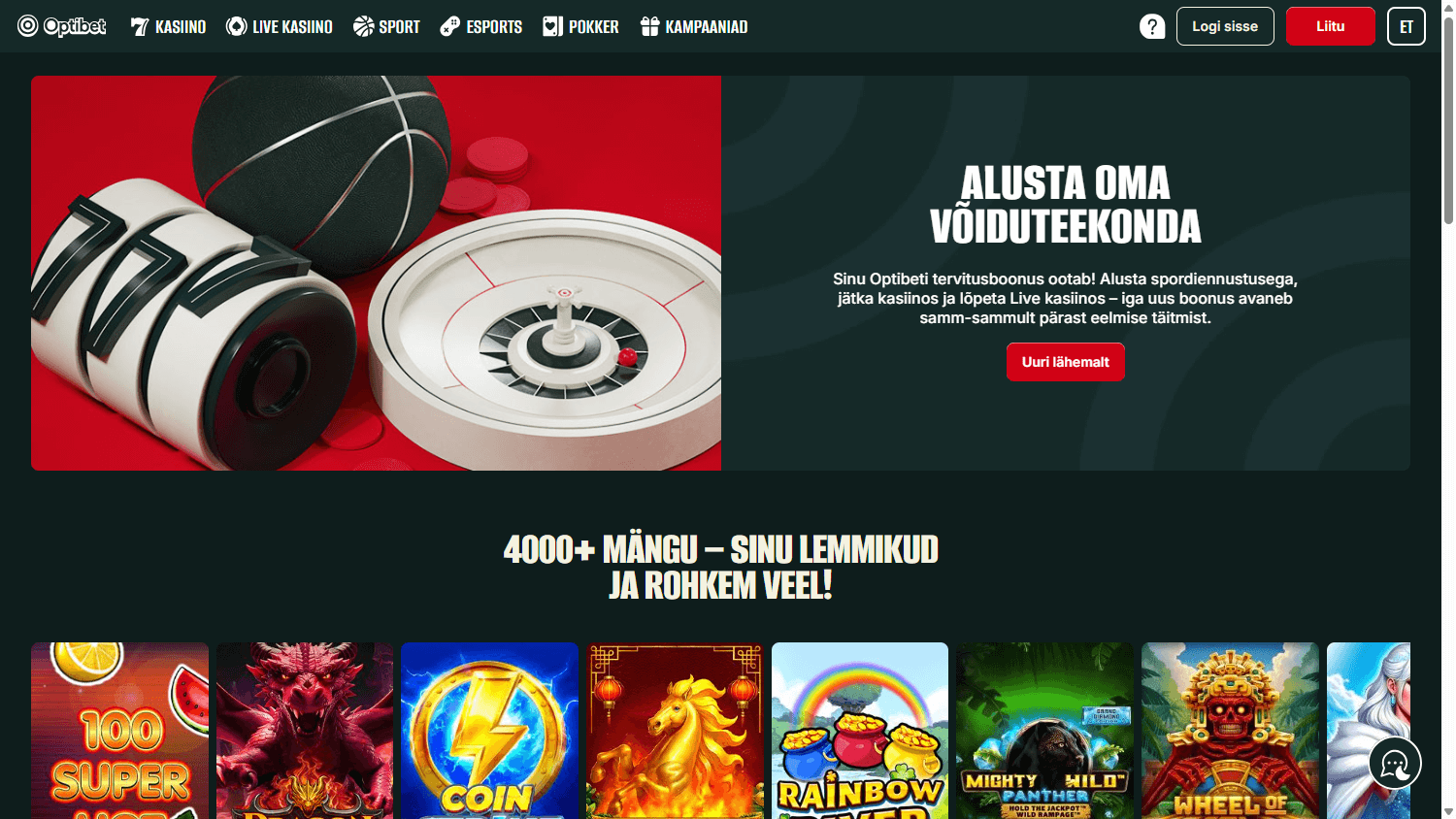 Optibet_Casino_EE_homepage_desktop