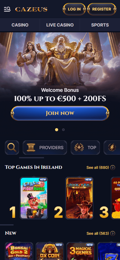 cazeus_casino_homepage_mobile