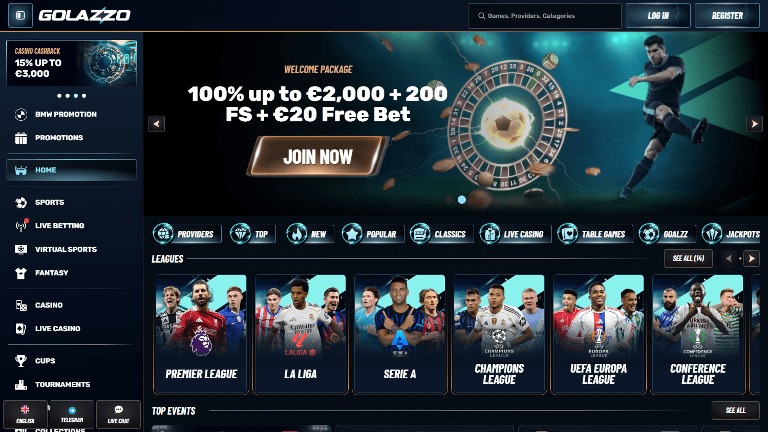 golazzo_casino_homepage_desktop