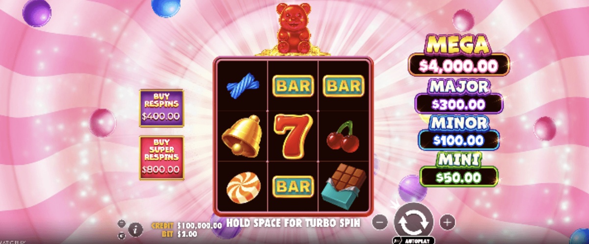 Super Gummy Strike is a sweet treat from Pragmatic Play