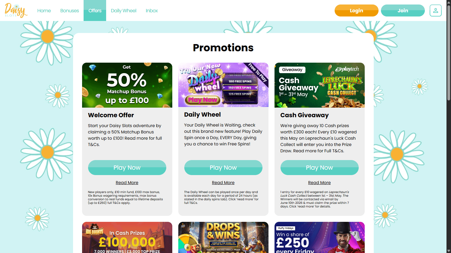 Daisy_Slots_Casino_promotions_desktop