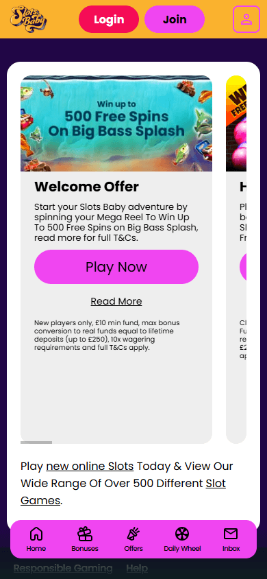 Slots_Baby_Casino_promotions_mobile