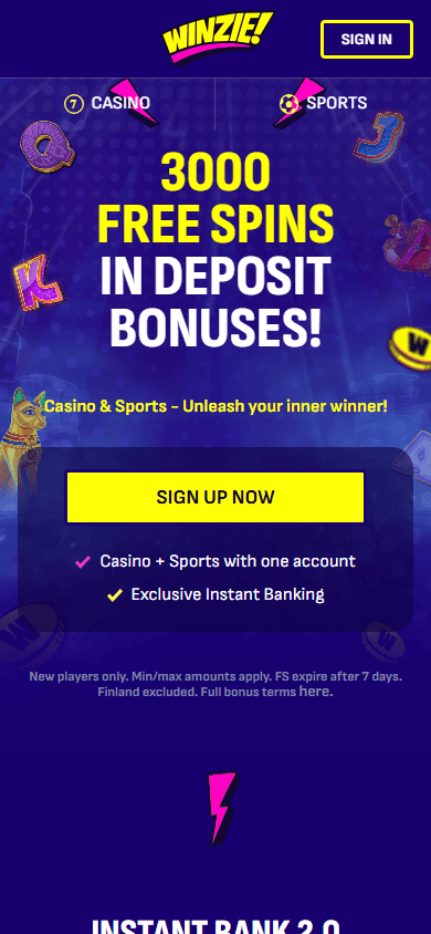 winzie_casino_homepage_mobile