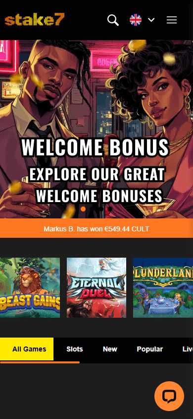 Stake7_Casino_homepage_mobile