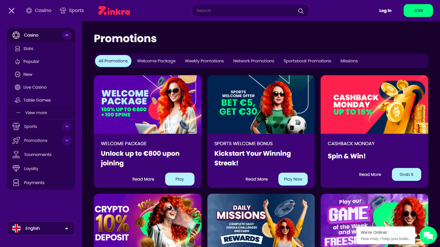 zinkra_casino_promotions_desktop