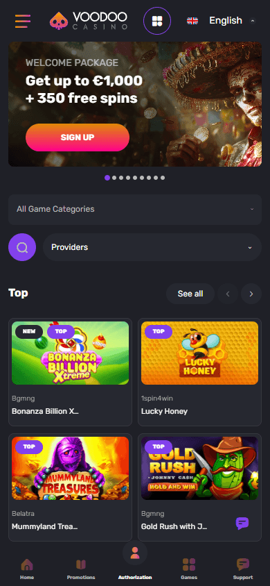 Voodoo_Casino_homepage_mobile