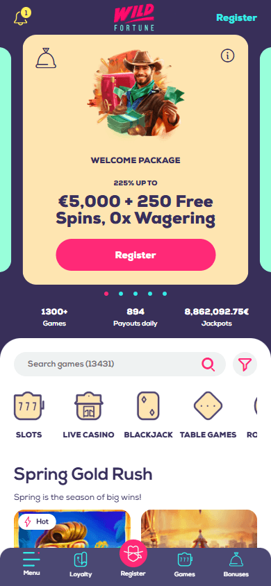 wildfortune.io_casino_homepage_mobile