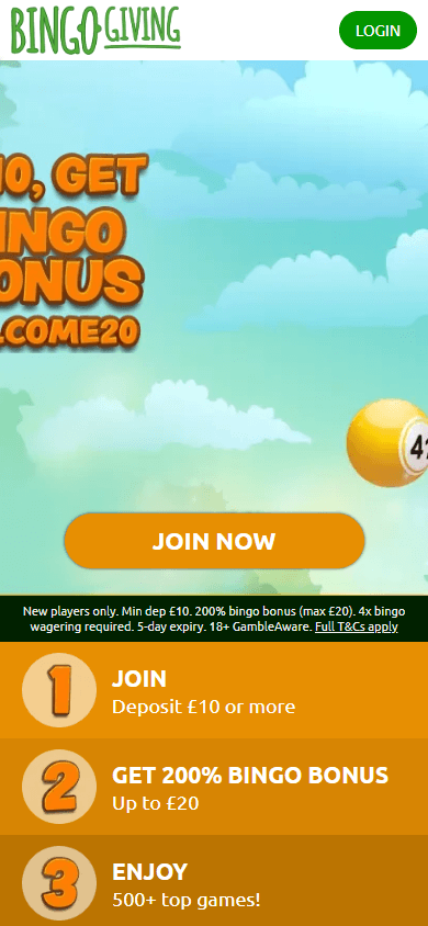 bingogiving_casino_homepage_mobile