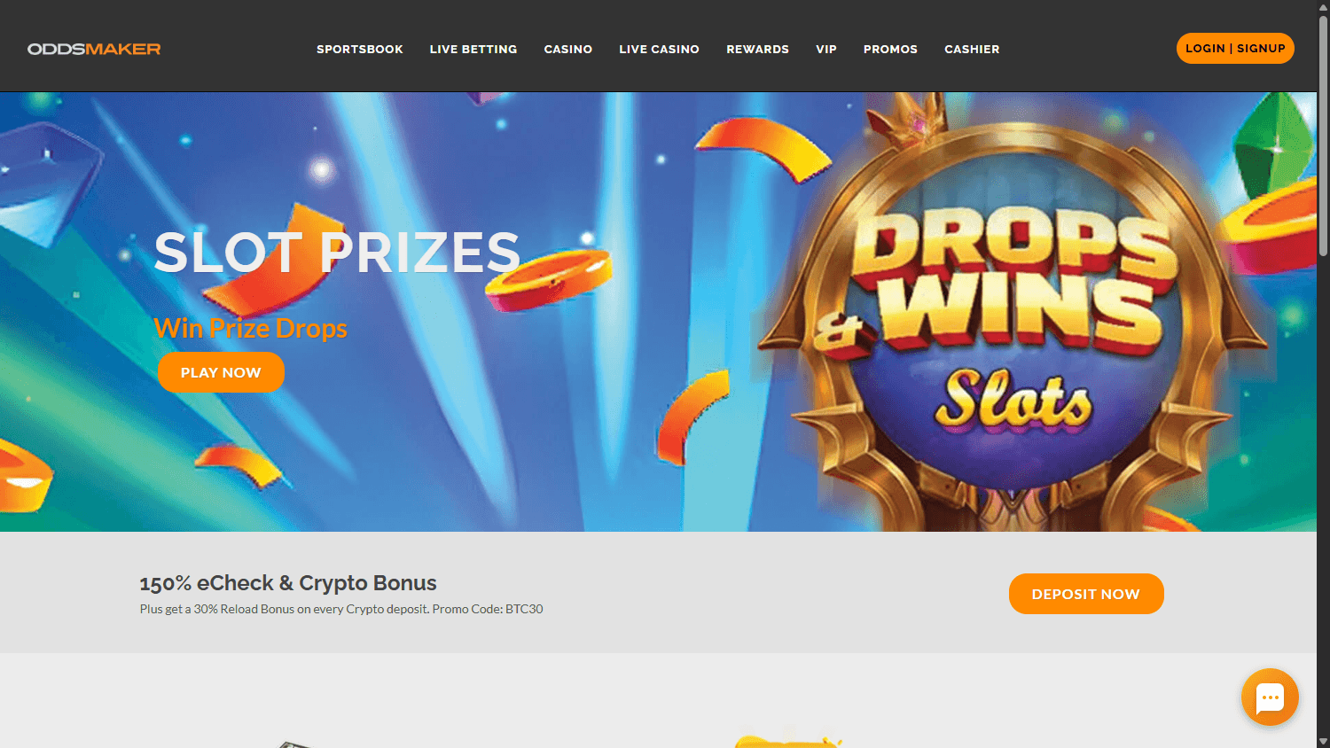 oddsmaker_casino_homepage_desktop