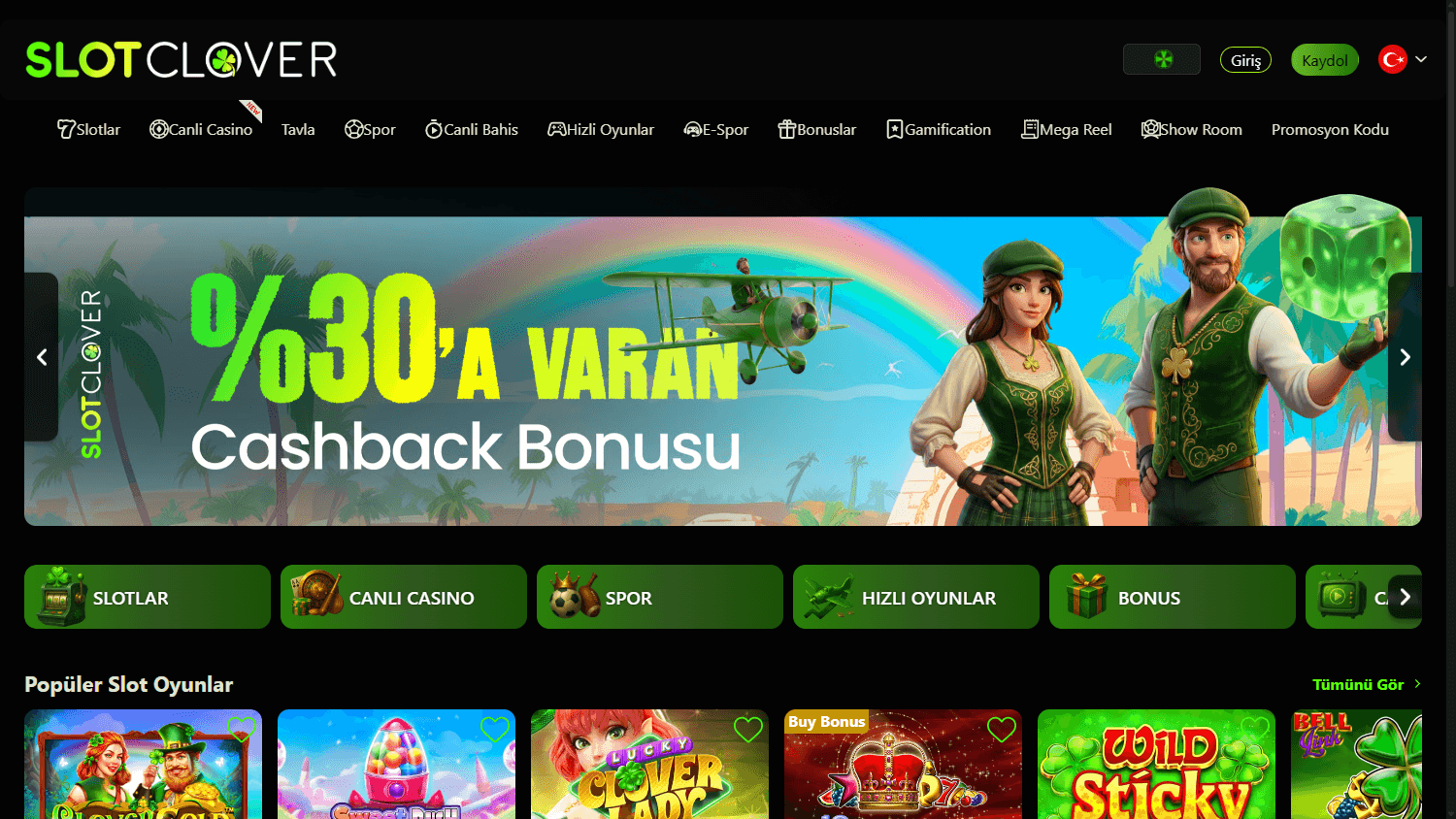 slotclover_casino_homepage_desktop