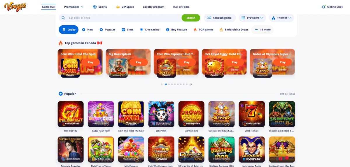 Vulkan Vegas offers reliable online casino payouts in Canada