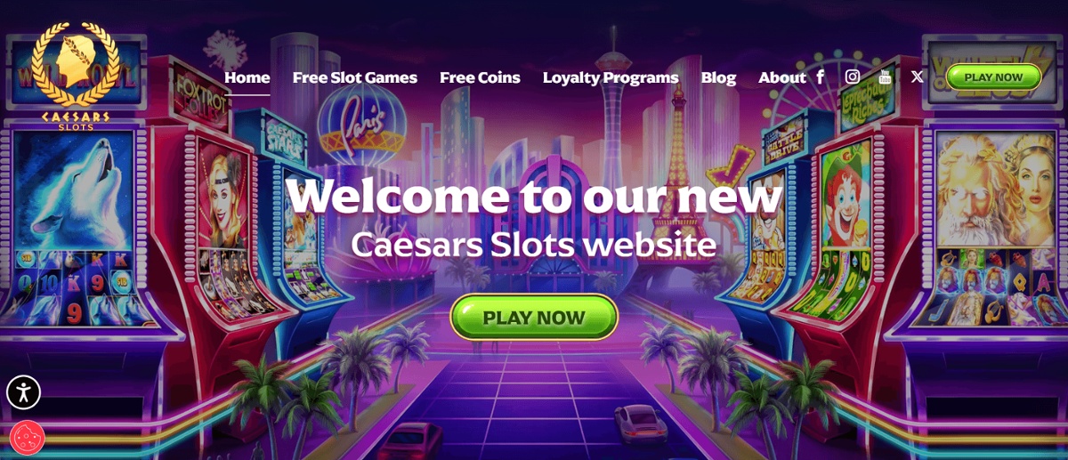 Caesars Slots social casino Louisiana