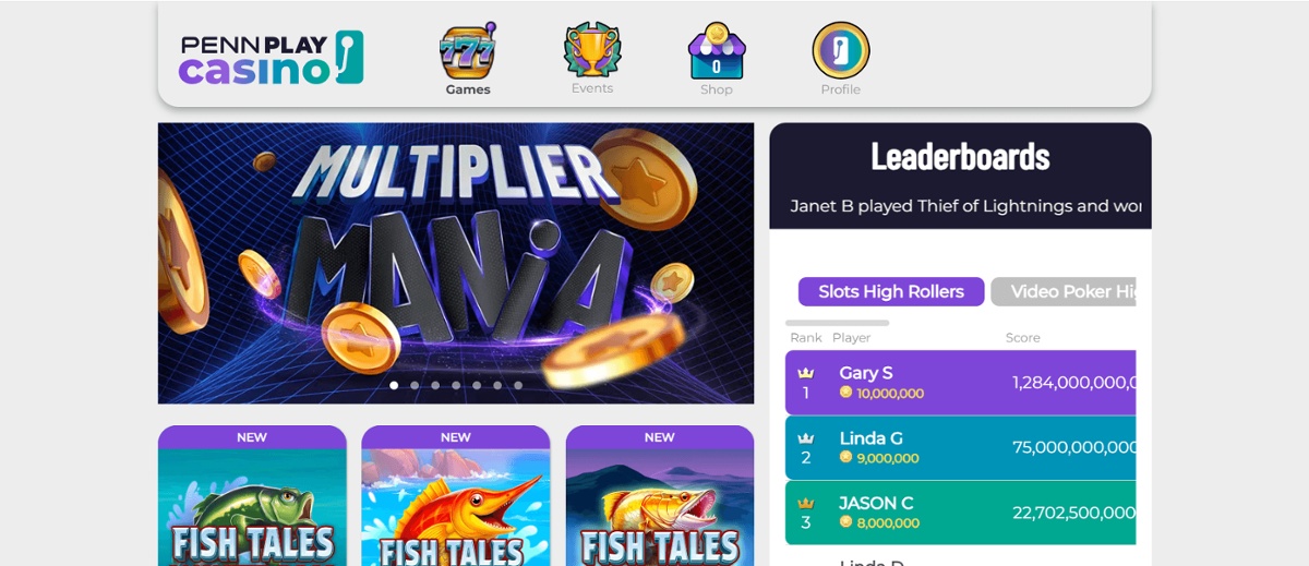 PENN Play top soical casino in Indiana