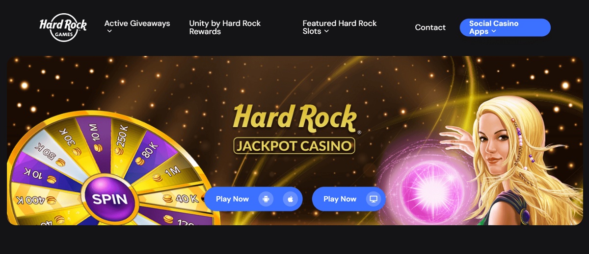 Hard Rock Jackpot top social casino in Indiana