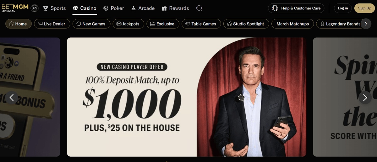 BetMGM michgian casino our top choice for MI plyers