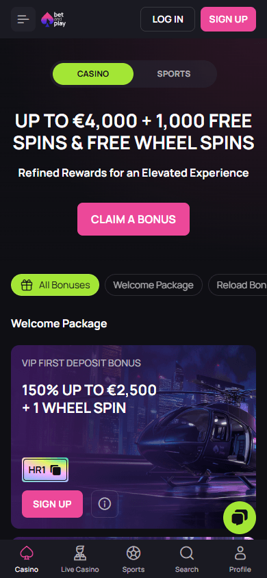 BetandPlay Casino mobil kampanjer